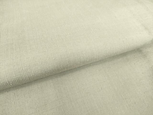 平和屋着物▽上質な紬 単衣 白鼠色 正絹 逸品 未使用 DAAS0316az