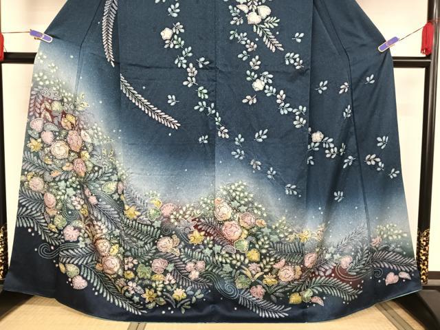 平和屋着物●訪問着　辻が花　暈し染め　金彩　正絹　逸品　AAAU0344np 平和屋着物○訪問着 辻が花 暈し染め 金彩 正絹 逸品 AAAU0344np