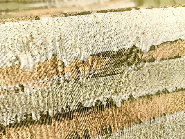 平和屋着物○松煙染の第一人者 川島草苑 九