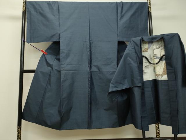 平和屋着物●男性　本場大島紬　アンサンブル　100亀甲　総詰め　正絹　逸品　DAAS2467tw