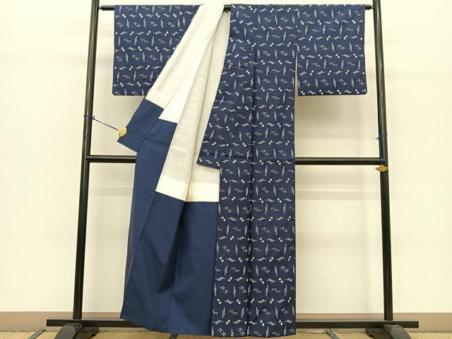 平和屋着物○本場琉球絣 紬 正絹 逸品 BAAT0852yc