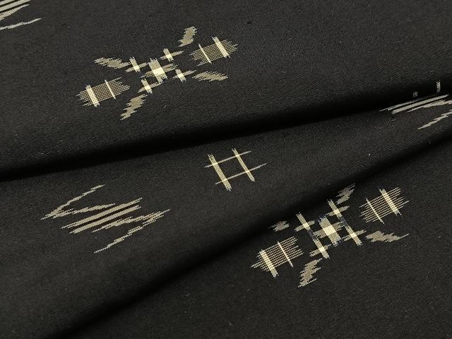 平和屋着物●本場琉球絣　紬　正絹　逸品　BAAT0860yc