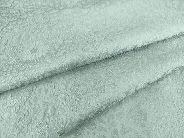 平和屋着物▽上質な色無地 単衣 辻が花地紋 秘色色 ますいわ