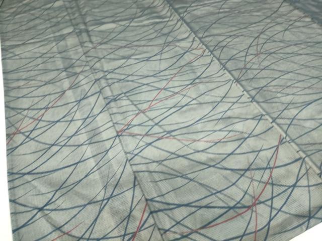 平和屋着物▽上質な小紋 無双 紗袷 紗×絽 芝文 正絹