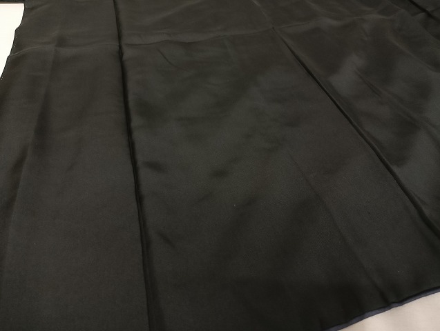 平和屋着物○男性 黒紋付 羽織セット 正絹 逸品 AAAU4278np 