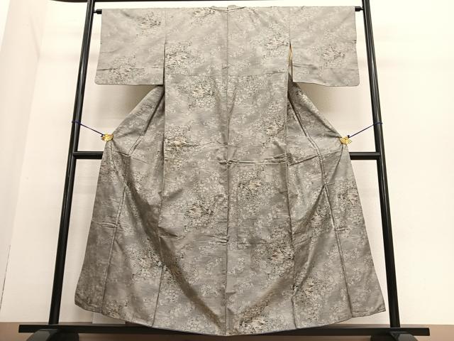 平和屋着物○都喜ヱ門 本場大島紬 草木尽くし 証紙付き 藤絹