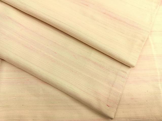 平和屋着物●紅花紬　米沢　霞文　正絹　逸品　未使用　BAAT3178hv