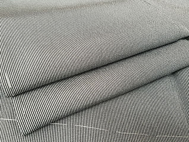 平和屋着物●江戸小紋　万筋　濃藍色×白色　やまと誂製　正絹　逸品　未使用　AAAU4318np