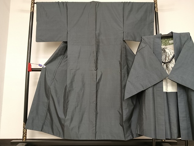 平和屋着物●男性　本場大島紬　アンサンブル　亀甲絣　正絹　逸品　AAAU4337np