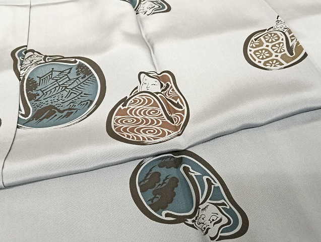 平和屋着物●男性　長襦袢　袷　達磨　正絹　逸品　未使用　AAAU4357np 平和屋着物○男性 長襦袢 袷 達磨 正絹 逸品 未使用 AAAU4357np