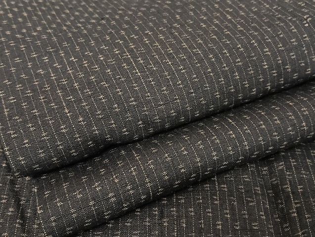 平和屋着物●上質な紬　縞　正絹　逸品　AAAU4366np