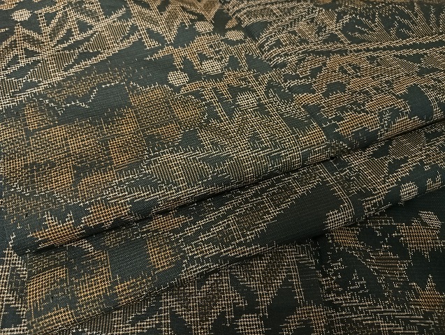 平和屋着物●本場村山大島紬　風景文　正絹　逸品　AAAU4373np