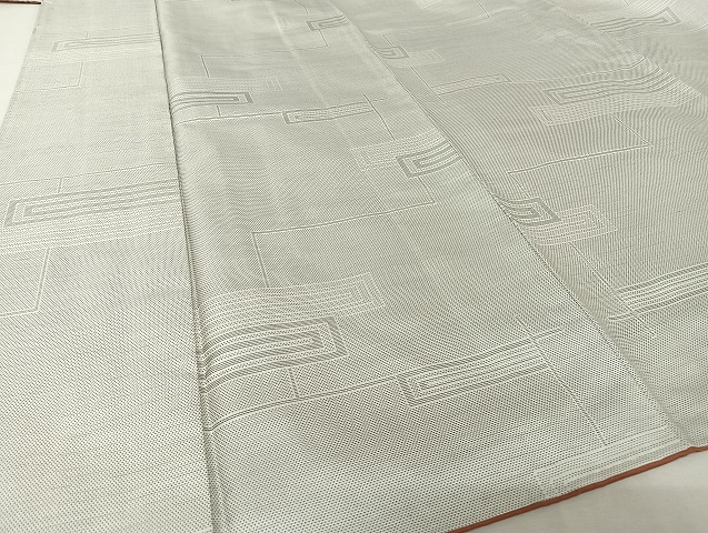 平和屋着物●上質な紬　横段文　正絹　逸品　AAAU4375np 平和屋着物○上質な紬 横段文 正絹 逸品 AAAU4375np