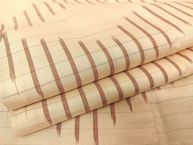 平和屋着物○上質な紬 変わり縞 正絹 逸品 AAAU4380np