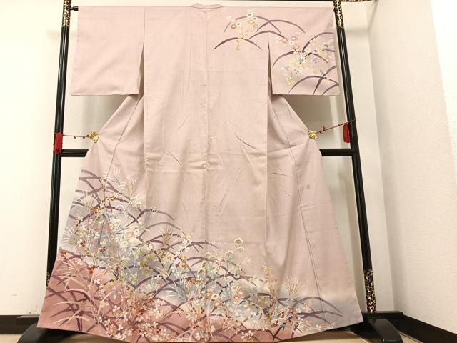 平和屋着物○爪掻き本綴れ 八寸名古屋帯 間道 正絹 逸品