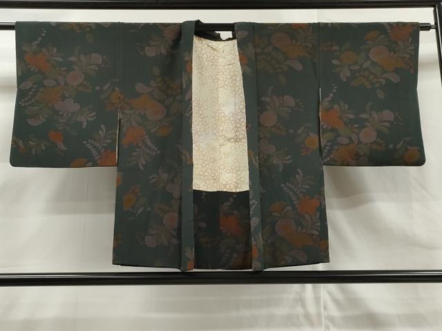 平和屋着物＃羽織　辻が花　鬼しぼ縮緬　正絹　逸品　CAAR9090id