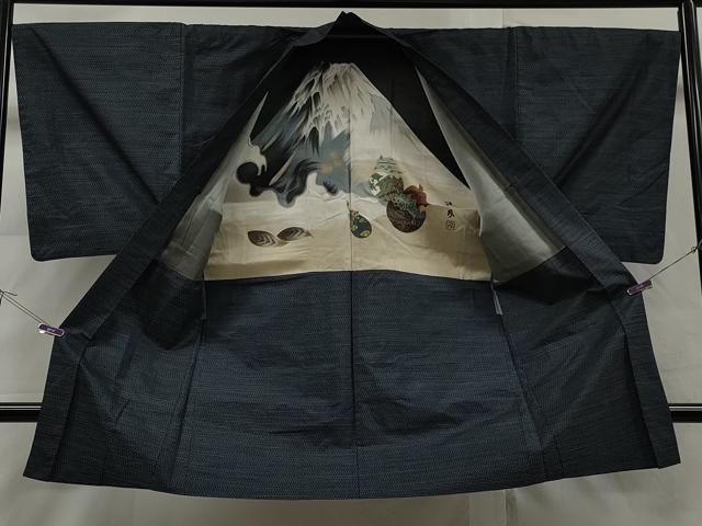 平和屋着物＃男性 羽織 本場大島紬 吉祥文 正絹 逸品 CAAR9114idの通販