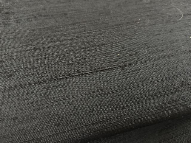 平和屋着物○男性 紬 色無地 藍鉄色 正絹 逸品 未使用 BAAT0954yc