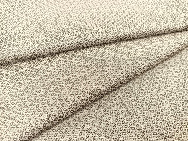 平和屋着物●上質なお召　七宝文様　正絹　逸品　BAAT0959yc