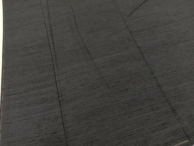 平和屋着物○男性 紬 色無地 藍鉄色 正絹 逸品 未使用 BAAT0954yc 
