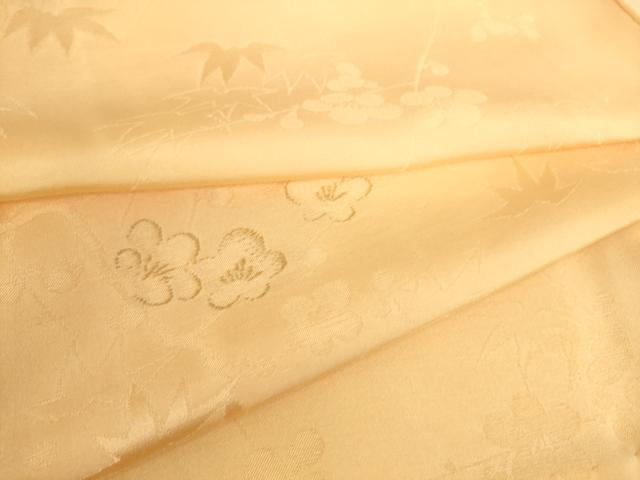 平和屋着物▽上質な小紋　単衣　梅笹地紋　暈し染め　金糸　正絹　逸品　DAAS0579az