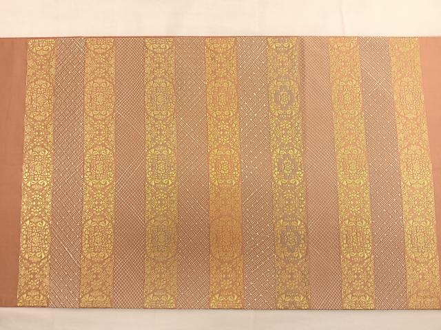 平和屋着物□西陣織 陰山織物謹製 箔屋清兵衛 太鼓柄袋帯 唐織