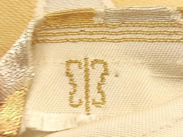 平和屋本店□極上 両面 六通柄袋帯 島花織 幻想雪輪文 逸品