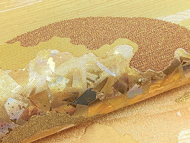 平和屋着物○金彩友禅作家 金彩の魔術師 堀省平 金煌 