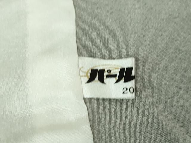 平和屋本店□極上 小紋 単衣 花間道 桔梗鼠色地 金彩