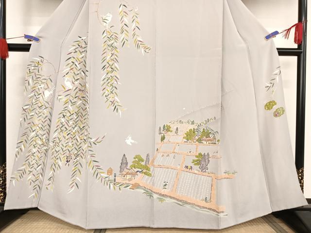 平和屋着物○名門・上野家 上野街子 清染居監修 色無地