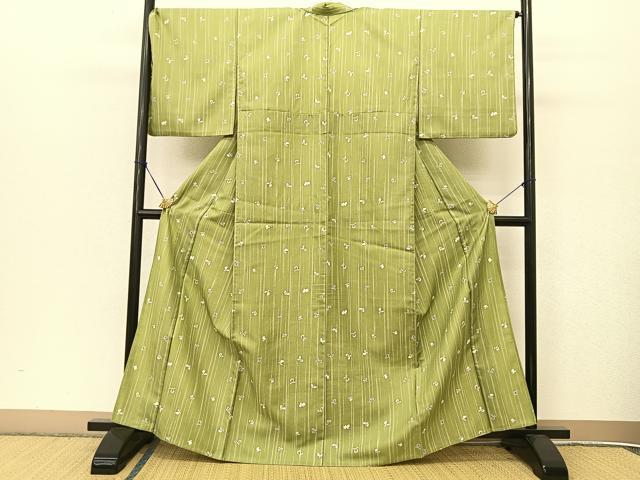 平和屋着物▽小紋　単衣　舞花文　洗える着物　BAAT9047yc 平和屋着物▽小紋 単衣 舞花文 洗える着物 BAAT9047yc