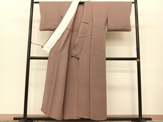 平和屋着物○上質な色無地 鴇浅葱色 ロング丈 正絹 逸品 未