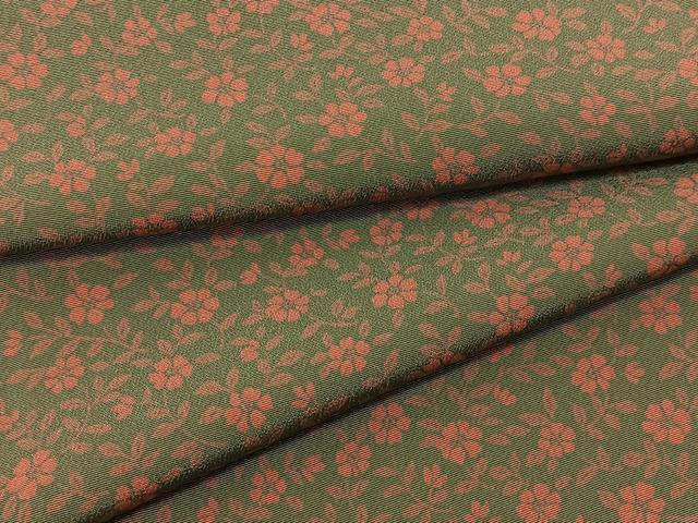 平和屋着物▽上質な小紋　単衣　花尽くし　正絹　逸品　BAAT9079yc