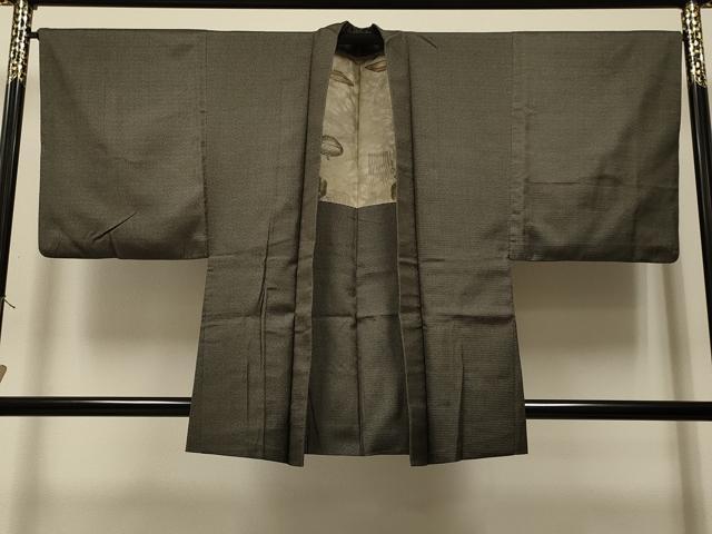 平和屋着物＃男性　羽織　紬地　吉祥文　正絹　逸品　CAAR9149id
