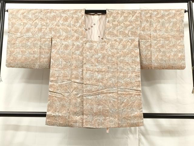 平和屋着物＃道行コート　色紙重ね霞文　暈し染め　正絹　逸品　CAAT5607id