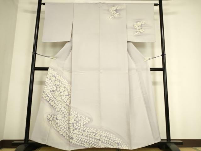 平和屋着物▽訪問着　単衣　辻が花　暈し染め　正絹　逸品　DAAS0796az