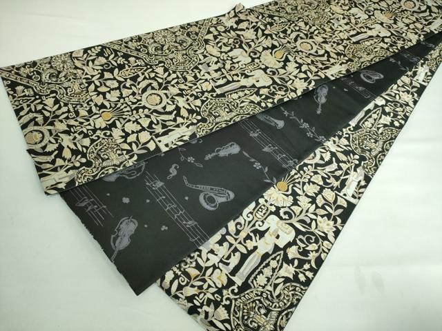 平和屋着物○本場筑前博多織 大倉織物 誠之輔 両面 六通柄袋帯