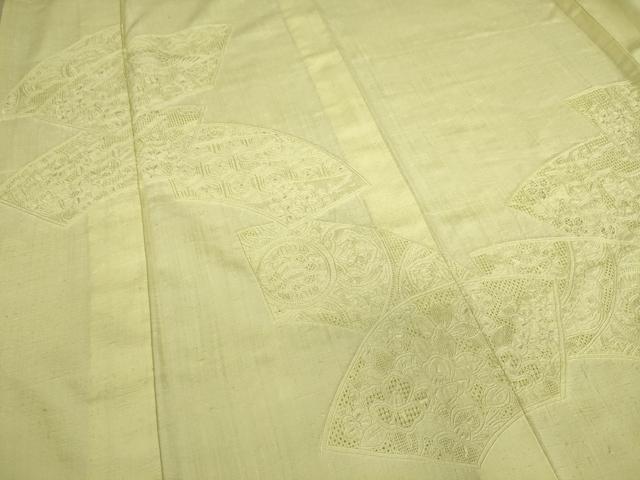 D349 中国刺繍　乱針刺繍　訪問着　正絹　着物　袷　極美品 2374e1d60551c498edef8657a5c2c5