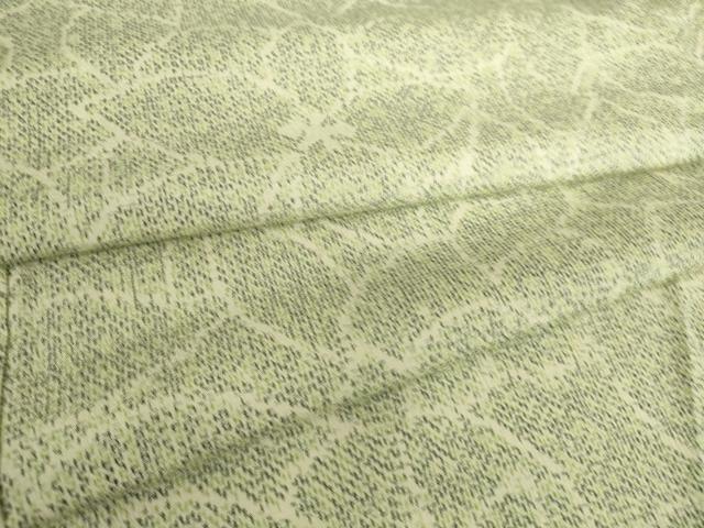 平和屋着物▽本塩沢　単衣　花尽くし　正絹　逸品　DAAS0989az