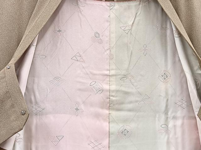 平和屋着物＃道行コート　ロング丈　絞り　枝花文　金彩　正絹　逸品　BAAT8927gt 平和屋着物＃道行コート ロング丈 絞り 枝花文 金彩 正絹 逸品 BAAT8927gt