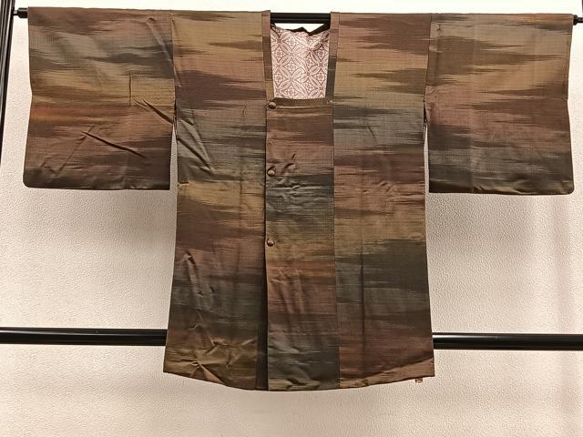 平和屋着物＃道行コート　霞文　暈し染め　正絹　逸品　BAAT8966gt