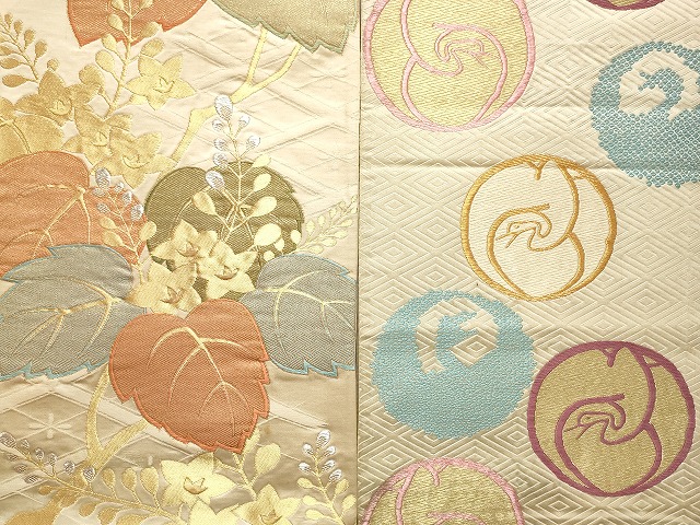 平和屋本店■袋帯 西陣 まとめて100点 向かい鶴 人物 向かい蝶 更紗 花柄 宝相華 佐竹孝機業店 佐賀錦 未使用品あり 全て正絹 se3290