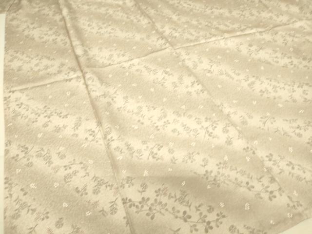 平和屋着物▽上質な小紋 単衣 草花斜線文 暈し染め 正絹