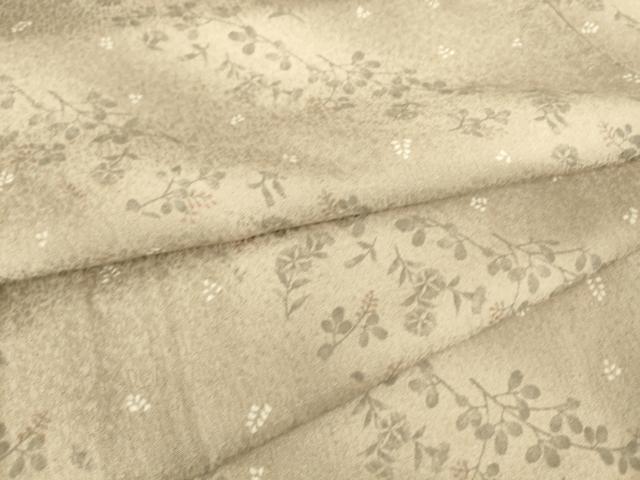 平和屋着物▽上質な小紋　単衣　草花斜線文　暈し染め　正絹　逸品　DAAT9120az