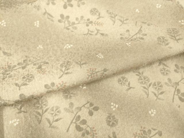 平和屋着物▽上質な小紋 単衣 草花斜線文 暈し染め 正絹