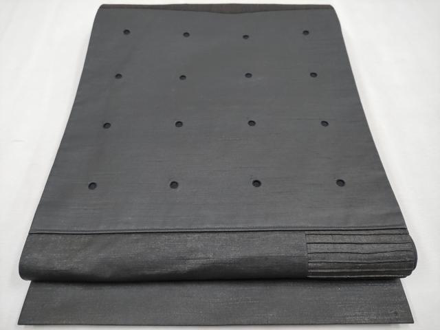 平和屋本店■極上　Maru　Factory　丸山正　太鼓柄袋帯　紬地　切嵌　逸品　CYAA2676s5