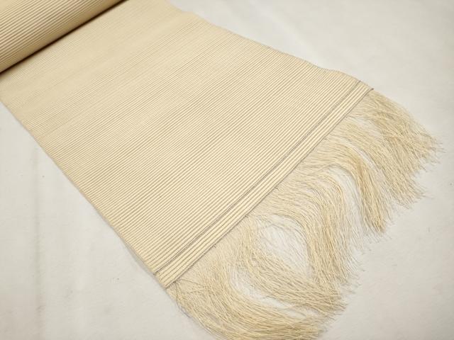 平和屋本店□極上 夏物 銀座 志ま亀 名古屋帯 帯反物 絽綴れ 総刺繍