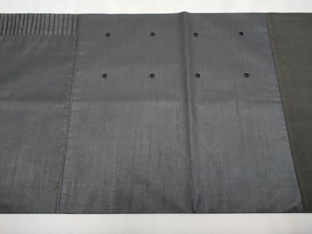 平和屋本店□極上 Maru Factory 丸山正 太鼓柄袋帯 紬地 切嵌 逸品