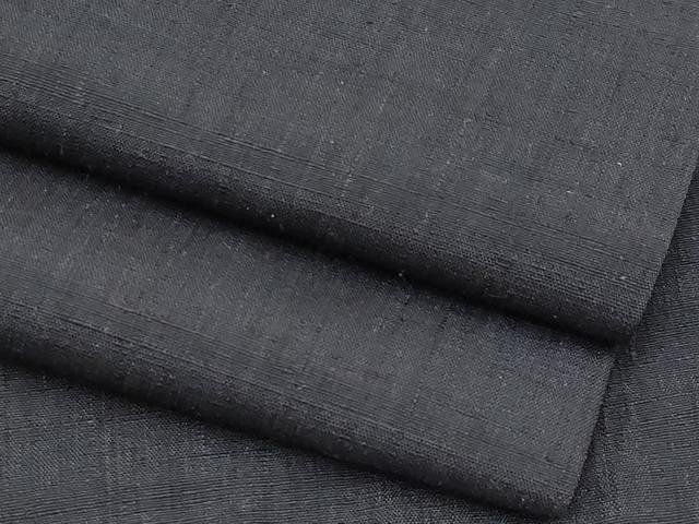 平和屋着物■極上　本場結城紬　重要無形文化財　色無地　蝋色地　逸品　CYAA2761s5