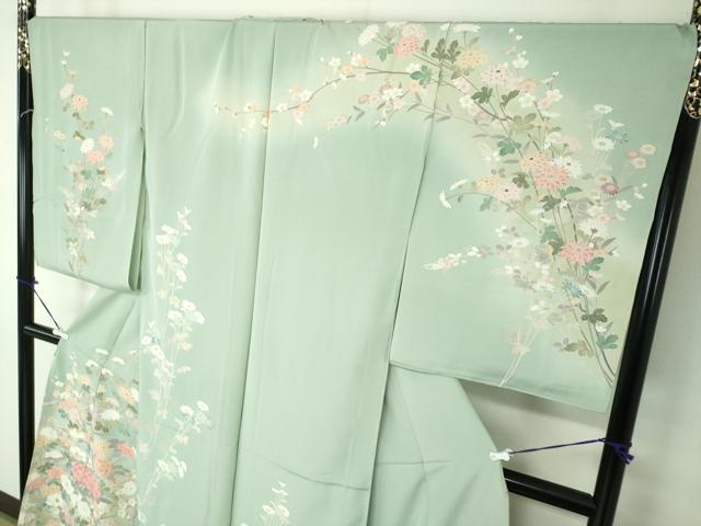 平和屋着物●訪問着　友禅　作家物　吉祥花文　暈し染め　上代40万　仮絵羽　正絹　逸品　未使用　DABE5344ps_2